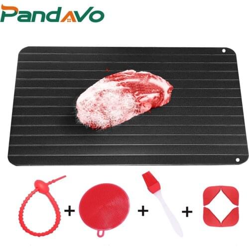 6 Sizes Fast Defrost Tray Fast Thaw Meat Fish Sea Food Quick Defrosting Plate Board Tray Kitchen Gadget Tools Defrost Tray