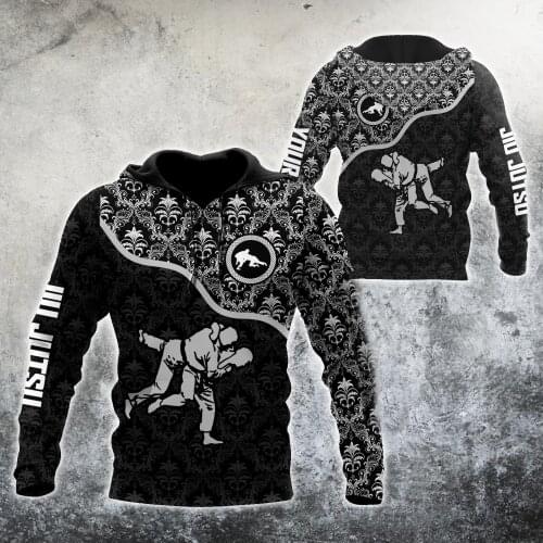 Mens 3D Print Hoodies Loving Jiu Jitsu Harajuku Pullover Unisex Sweatshirts Hood Jacket Hip-Hop Women New Streetwear Outwear 01