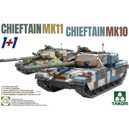 TAKOM TAK5006 1/72 Chieftain MK10 Chieftain MK11 Plastic Model Kit