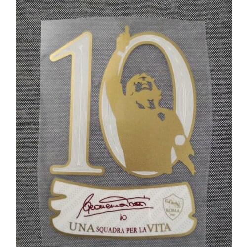 2017 Totti Patch Totti Testimonial Patch Heat Transfer Badge