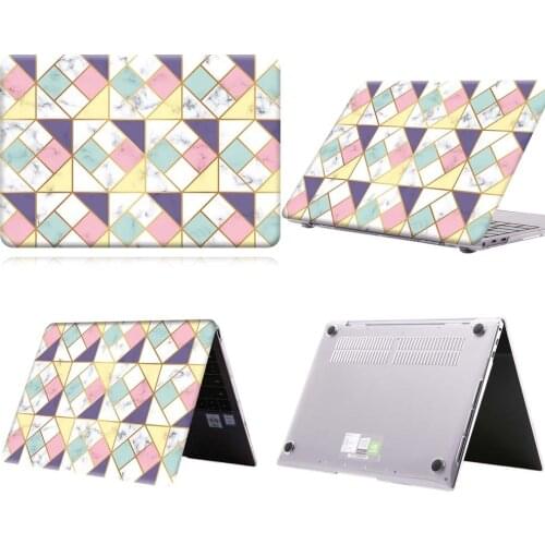 Pink Blue Square Anti-slip Laptop Case For MateBook 13/13 AMD Ryzen/14/D14/D15/X 2020/X Pro/Pro 16.1/Honor MagicBook 14/15