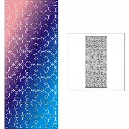 New Slim Circle Bubble Background Plate 2021 Metal Cutting Dies for DIY Scrapbooking and Card Making Embossing Craft No Stamps