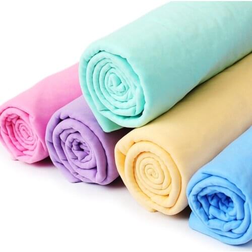 PVA Imitation Deerskin Pets Towel Quick-Drying Super Absorbent Cat Dog Bath-Towel Dry Hair Cleaning Multifunctional Pet Supplies