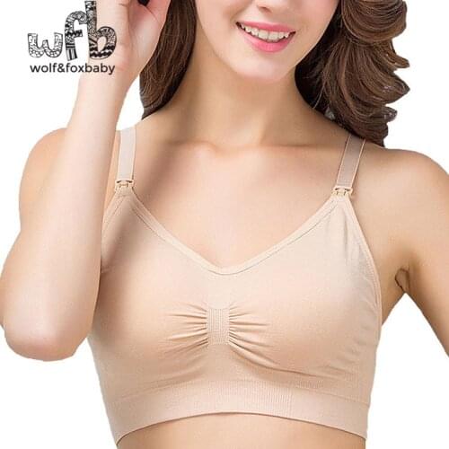 Retail cotton breastfeeding pregnant women no ring underwear vest sports bra maternity pregnancy clothes