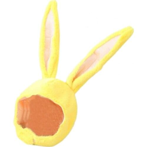 2021 Cretive Lovely Soft Bunny Ears Hat Hook Loop Closure Photo Props Plush Hood Hat With Earflaps for Party Cosplay