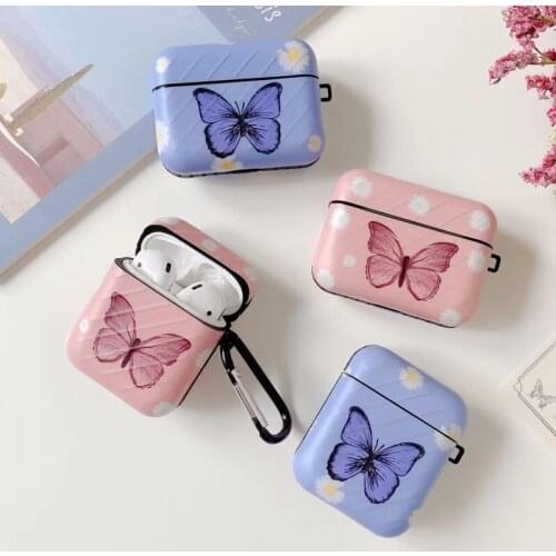 For Apple AirPods Pro 3 Luxury Butterfly Silicone Earphone Case Headphones Cases For AirPod 2 Charging Box Protective Cover