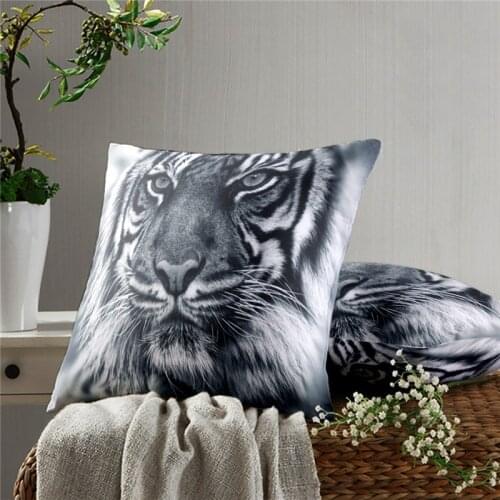 Tiger Pillow Case Decoration Sofa Cushion Pillow Case Bed Pillow Case Home Decoration Car Pillow Case
