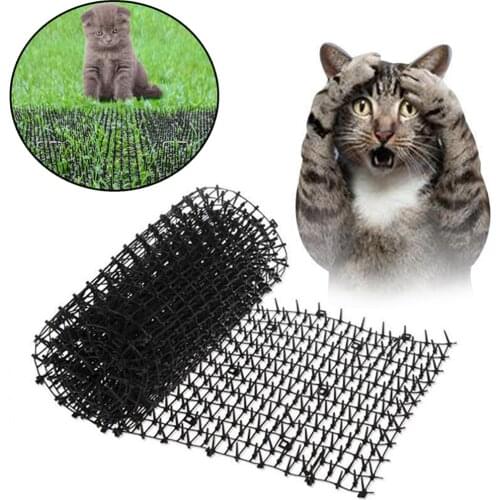 Garden Supplies Cat Scat Repellent Anti-Cat Mat With Spike Outdoor Deterrent Mats Spike Dog Strips Drive Away Pet Kitten