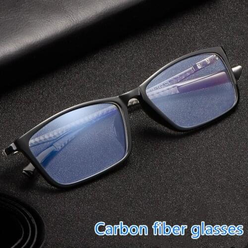 Carbon Fiber Glasses Frame Men Ultralight Comfortable Glasses Frame Full Frame Glasses Optical Prescription Glasses Frame H0017