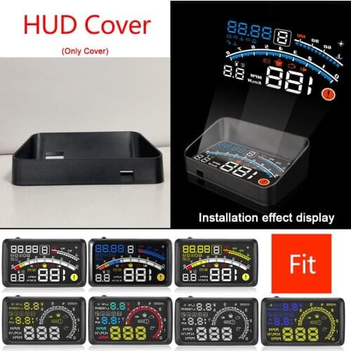 5.5" Car HUD Light-shielding Holder Bracket OBD Port Head Up Display Brackets Hood for ASH-4C ASH-4E X3 W02 F4 HUD Case Cover