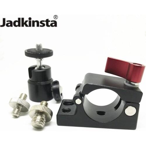 25mm Clamp Adapter For Dji Ronin MX Monitor Bracket + 1/4 Mount Mini Ball Head + 1/4 to 1/4 or 1/4 to 3/8 Male Screw