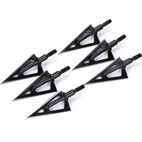 100 Grain Arrowhead Tip Point Telflon Surface Treatment Broadhead Arrow Bow Hunting Beast Arrow Head 3 Blades