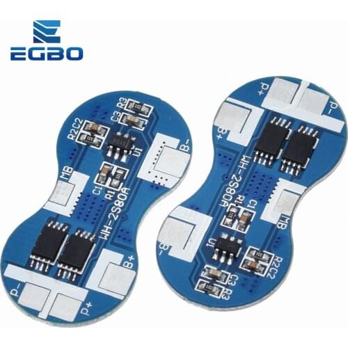 2S Li-ion 18650 Lithium Battery Charger Protection Board 7.4V Overcurrent Overcharge Overdischarge Protection 4A 2 Series BMS