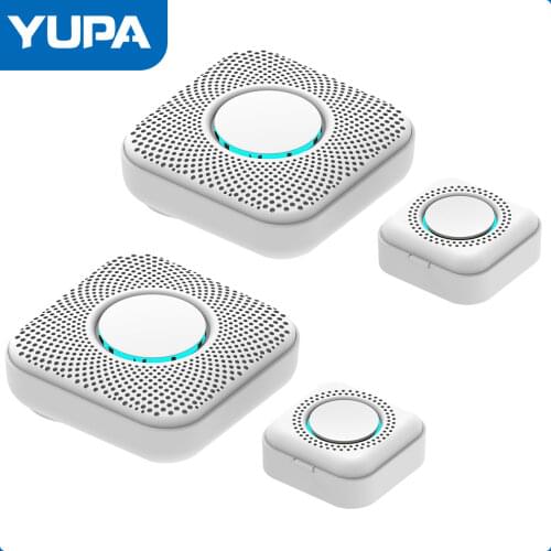 YAOSE 433MHZ Wireless Smart Doorbell LED Light 36 Songs Welcome Home Security EU US Pulg Button Doorbell