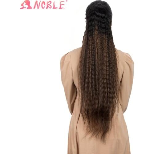 Noble Star Long Curly Ponytail Hair 30 Inch Synthetic Drawstring Ponytail Clip in Hairpiece Ombre Color For Women Free Shipping