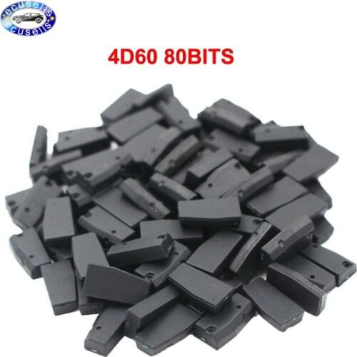 50pcs/lot ID4D60 4d60 80bit blank Transponder Chip for Car