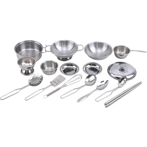 Children Mini Kitchen Cookware Pot Pan Kids Pretend Cook Play Toy Simulation Kitchen Utensils Toys Set Children Gift