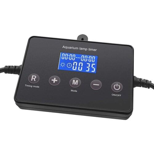 Aquarium LED Light Controller Dimmer Modulator with LCD Display for Fish Tank Intelligent Timing Dimming System Sunrise&Sunset