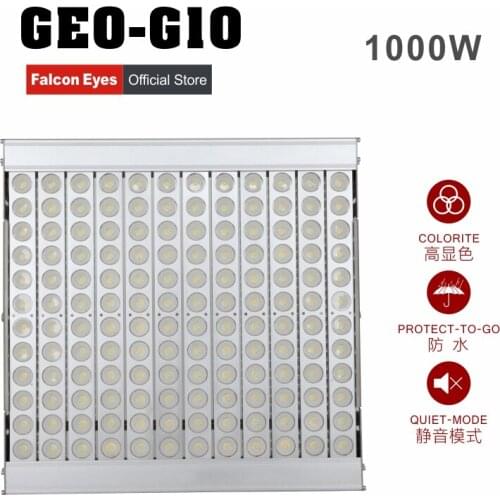 Falcon Eyes 1000W Waterproof Giant LED Light Dimmable Continuous High CRI95 5600K GEO-G10 For Video Film Stage Advertisement
