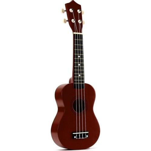 21 inch Soprano Ukulele 4 Strings Hawaiian Guitar Uke + String + Pick For Beginners kid Gift