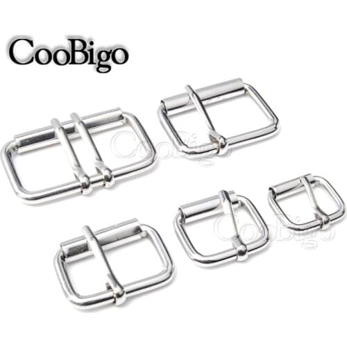 1pcs Metal Heavy Duty Hand Bag Shoe Strap Belt Web Adjust Roller Pin Buckle Snap Rectangle Ring Leather DIY Craft Repair Parts