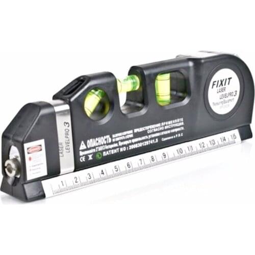 Hot Sale 1Pc Multifunction 4 in1 Infrared Laser Level Cross Line Laser Tape Measurment Multipurpose Hand Tool #279557