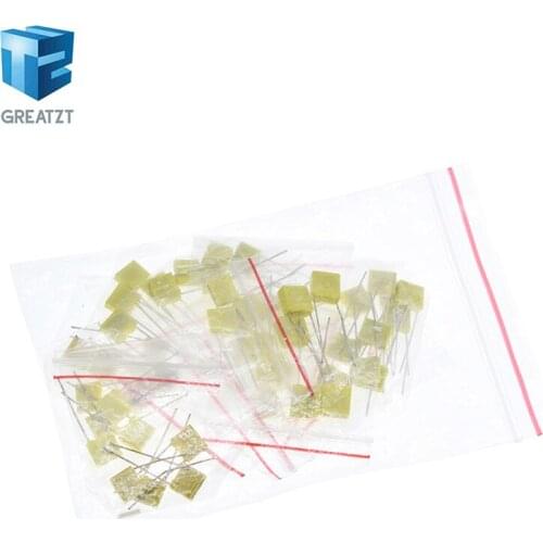 GREATZT Correction capacitor package kit 10 kinds * 5 PCS=50 PCS KIT 100V 102J 152J 332J 472J 103J 333J 473J 104J 224J 474J