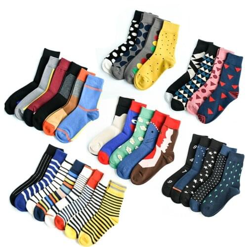 Men&Women Happy Socks Funny with Cartoon Animal Bomb Design Wedding Gift Combed Cotton Breathable Dress Neutral Socks Eur36-43