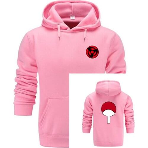 New hot Tide brand Naruto Design Unisex Hoodies Men & Women Ninja Sweatshirt pullovers 3XL Plus Size Pink Hoodie Brand Clothing