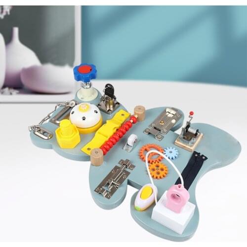 Baby Montessori Unlock Toy Essential Educational Sensory Board for Toddlers Busyboard Intelligence Development Educational Toys