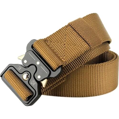 Adjustable Men Tactical Belt Buckle Tactical Bag Waistband Military Rescue Plastic Plugging Buckle Outdoor Cambat Training Belt