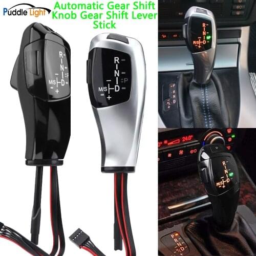 Black/Silver Led Car Auto styling Automatic vehicles Gear Shift Knob Stick For BMW E46 2D 4D 5D E60 E61 E63 E64 535 3 5 6 Series