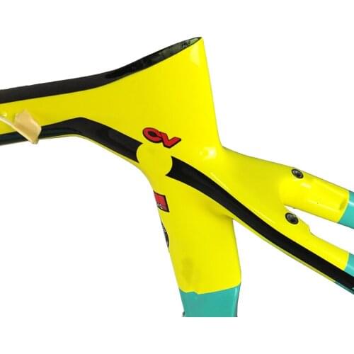 T1100 UD XR4 Frame Carbon Road Frames Carbon Bicycle Frameset With Fork+Seatpost+Headset+Clamp Blue Yellow