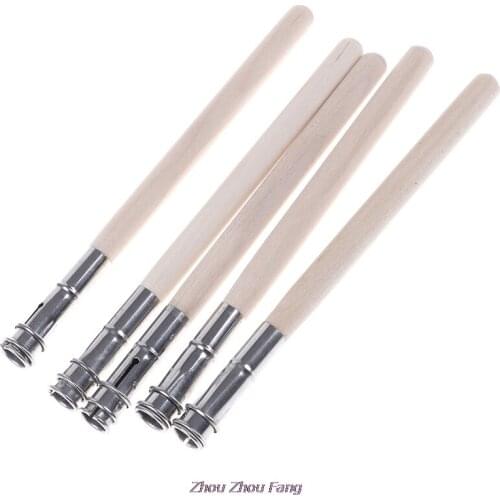 5Pcs Pencil Extender Adjustable Wooden Lengthener Holder Painting Drawing Tool