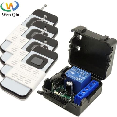 DC 24V 10A 1CH Relay Receiver Module 433Mhz RF Universal Wireless Remote Control Switch and transmitter For electronic door /DIY