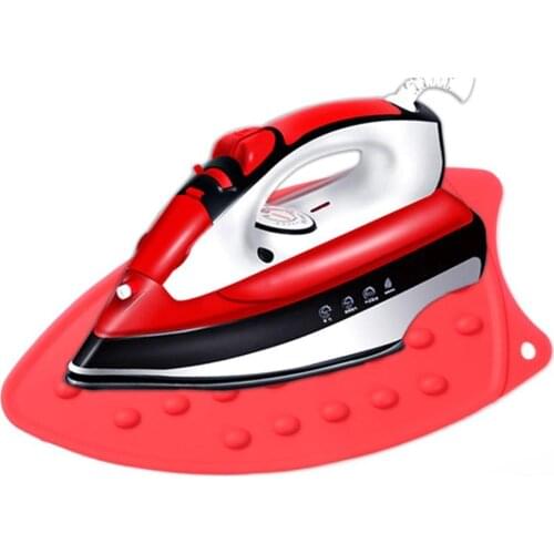 1PC Iron Hot Protection Rest Pad Mat Silicone Waterproof Safe Surface Iron Stand Mat Rest Ironing Pad Colorful Insulation Boards