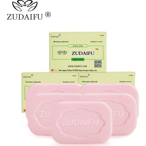 10pcs ZUDAIFU Sulfur Soap Seborrhea Eczema Anti Fungus Perfume Butter Bubble Bath Healthy Soaps 4 Skin Conditions Acne Psoriasis