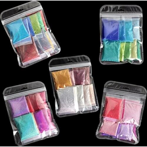 12 Colors Large Pack Resin Casting Glitters Sequins Pigment Fillings Nail Art Decor 10g Crystal Mold Soap Making Drop Shipping