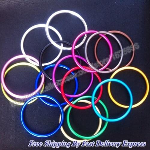 2.5inch 70pcs/35pairs Hot Sale baby carrier aluminum sling ring with 15 colors
