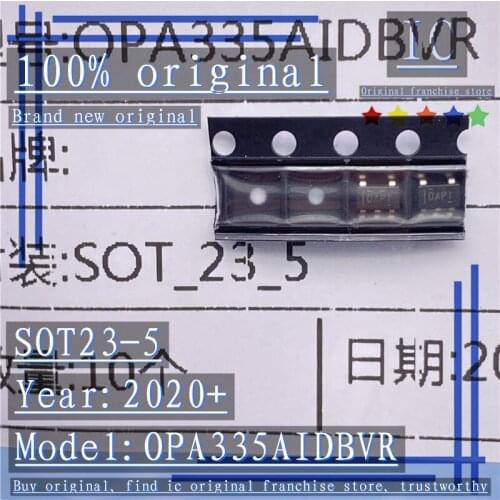 2020+100% Brand new original 5PCS-20PCS OPA335AIDBVR Silk screen OAPI SOT23-5 precision amplifier chip