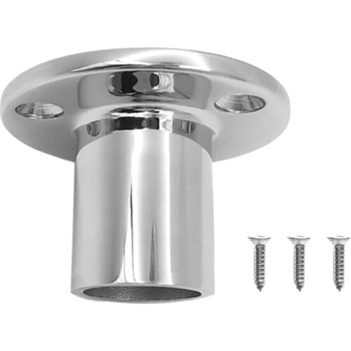 90 Degree Boat Deck Handrail Rail Fitting Round Base Stainless Steel for 1