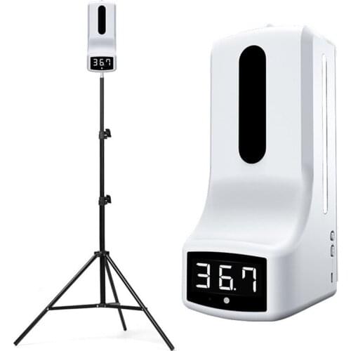 Automatic Liquid Soap Dispenser Smart Sensor Digital Non-Contact Infrared Thermometer Hands Washing Free Sanitizer Machine
