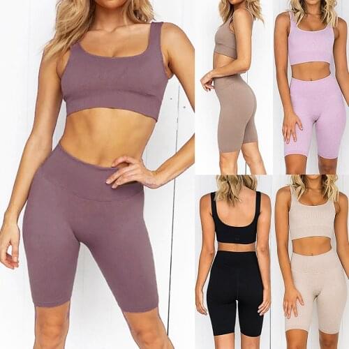 Seamless Yoga Set Underwear Women Set Leggings For Fitness Women Yoga Pants Suit Womens Tracksuit Womens Gym Clothing 2021