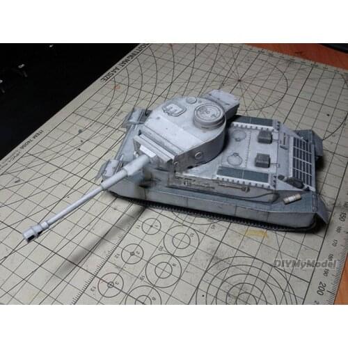 DIYMyModeI 1:35 German Tiger Tank VK4501 DIY 3D Paper Card Model Building Sets Construction Toys Educational Toys Military Model