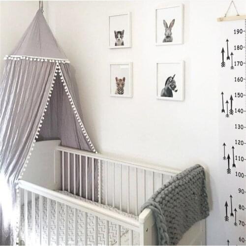 Home Hanging Kids Baby Bedding Dome Bed Curtain Baby Canopy Mosquito Net Bedcover Curtain for Baby Kids Reading Playing Decor