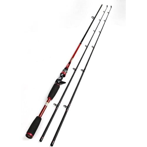 FISH KING Carbon 2.1M Two Segments Section C.W. M ML Lure Weight 7-25g Line Weight 5-25LB Bait Casting Hard Spinning Lure Rod
