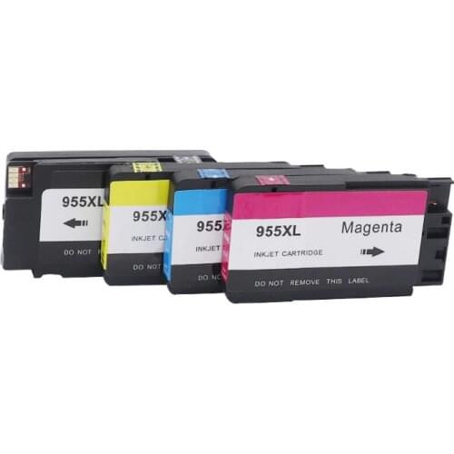 4Pcs Compatible Ink Cartridge for HP955 955XL for HP 955 for HP Officejet Pro 7740 8210 8216 8218 8710 8720 8730 8740 Printer
