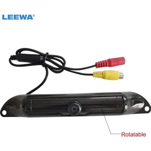 LEEWA Black Car License Plate Frame Camera Bar Type for American Market Backup Rear View Parking Camera #CA1968