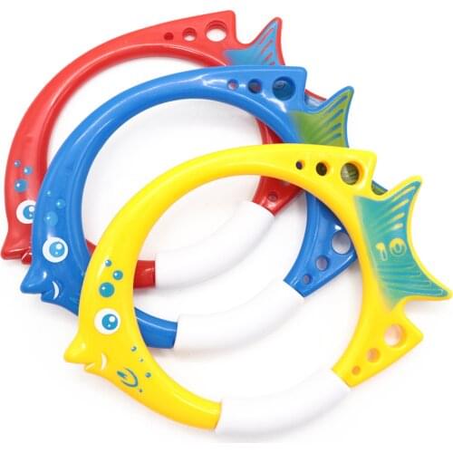Summer Diving Toys Diving Fish Ring Swimming Pool Water Games Training Gift Set Toys For kids