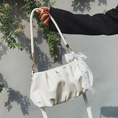 Beibao small fresh small bag womens summer 2021 new fashion one shoulder underarm fold cloud Bag Messenger Bag